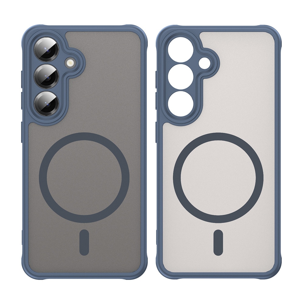 Husa pentru Samsung Galaxy S26 FE cu protectie pentru lentile si MagFit EasyCharge, Ghost Series Anti-ingalbenire, frosted - bleumarin