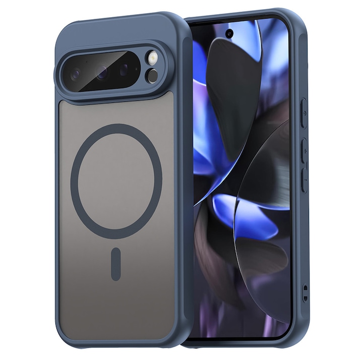 Husa pentru Google Pixel 9 Pro, din Policarbonat, Danex, Culoare Bleumarin