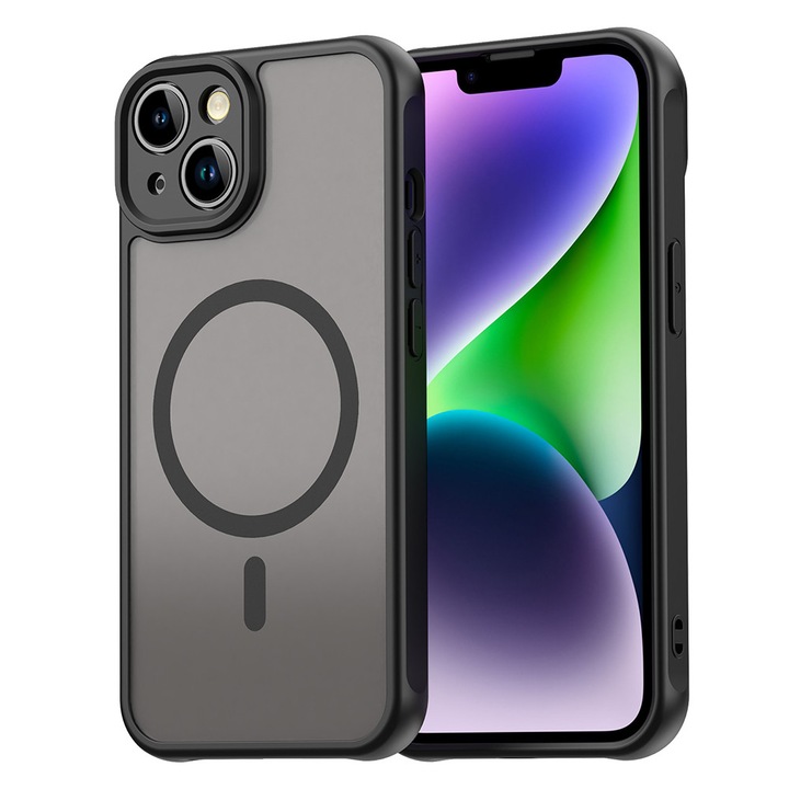 Husa pentru Apple iPhone 13, din Policarbonat, Danex, Culoare Negru