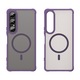 Husa pentru Sony Xperia 1 VII cu protectie pentru lentile si MagSafe EasyCharge Ghost Series Anti-ingalbenire frosted - Mov
