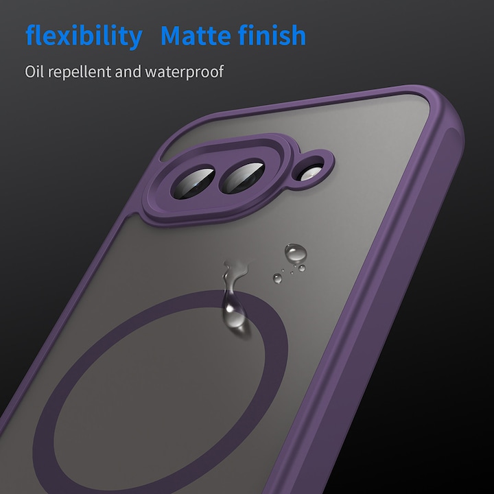 Google Pixel 9a tok – Techsuit HaloFrost II MagSafe – lila