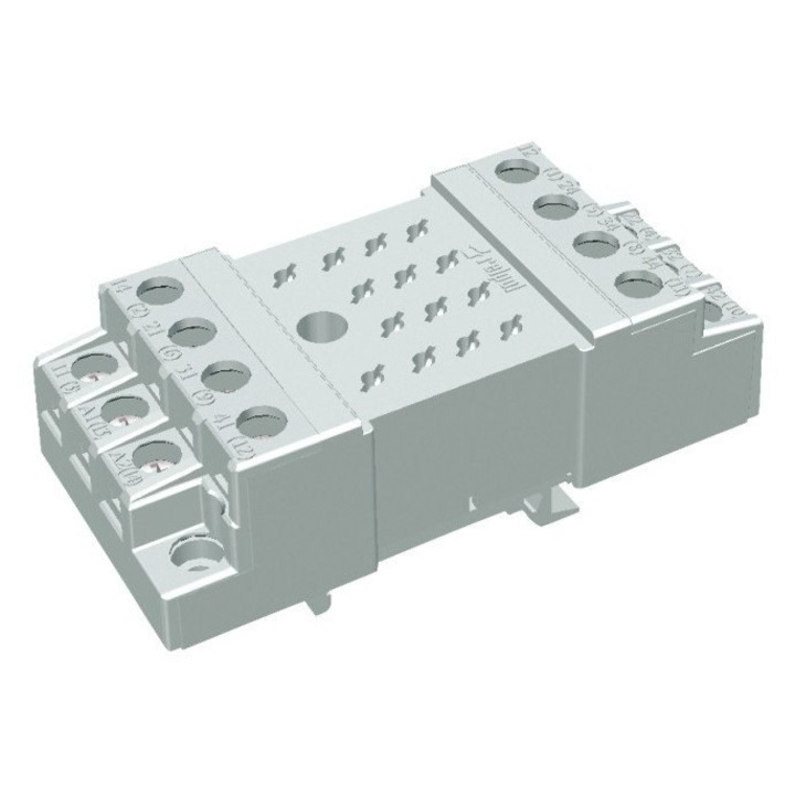 Biztosíték GZ14U, Relpol, R15 4P reléhez, 10A, 250V AC, szürke, 81x46x31mm
