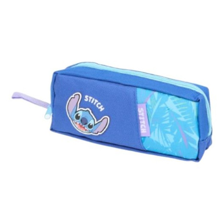 Несесер за моливи с цип, текстилен, 23 x 8 см, Stitch