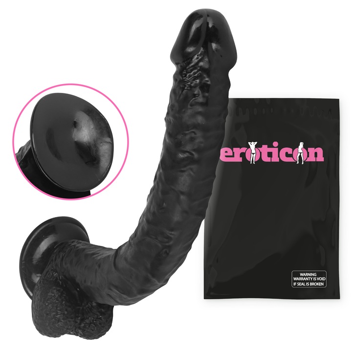 Дилдо Eroticon, Mega Realist Animal, Гигантско, Реалистично, Силикон, За вагинална и анална игра, XXL анален накрайник с вендуза, Секс играчка за възрастни, 40 x 4 см