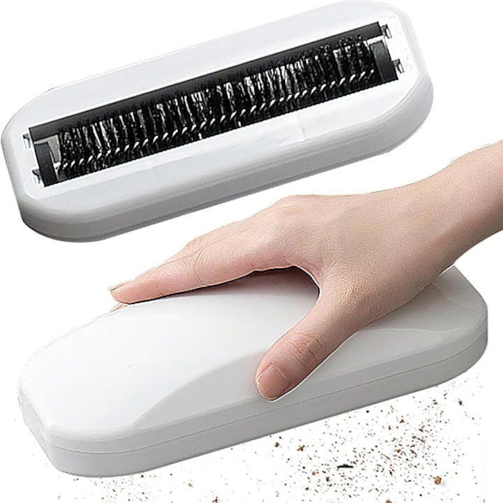 Reutilizabil de mana Crumb Sweeper, Nutshell perete moale deseuri de colectare, de mana covor masa Sweeper Crumb perie de curatare Crumb Sweeper Roller pentru curatarea casei