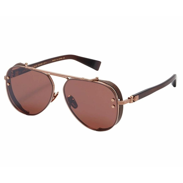 Ochelari de Soare Barbati Balmain BPS-125E-62, Lentile Policarbonat Roz Ø62 mm, Protectie UV400, Rama Otel Inoxidabil Roz