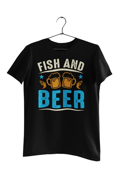 Malfini póló, hal és sör, Fekete