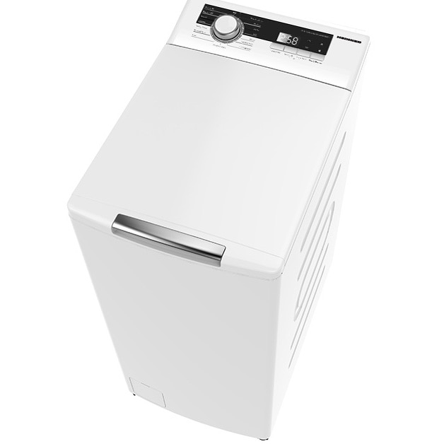 RESIGILAT: Masina de spalat rufe cu incarcare verticala Heinner HWM-TL8013IVA++, 8kg, 1300rpm, clasa A, motor inverter, 15 programe, display digital, program rapid 15min, program scurt 45min, program baby care, prespalare