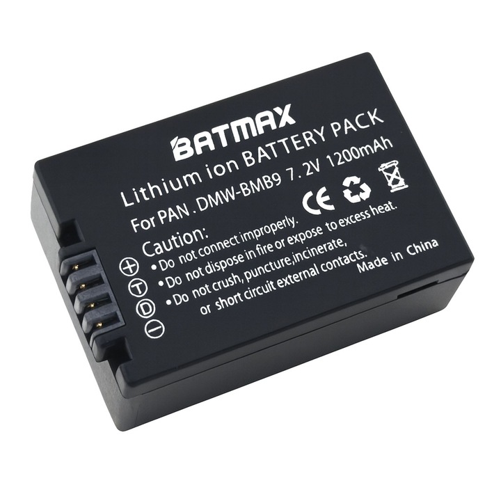 Acumulator/Baterie pentru Panasonic DMW-BMB9 1200 mAh complet decodificat