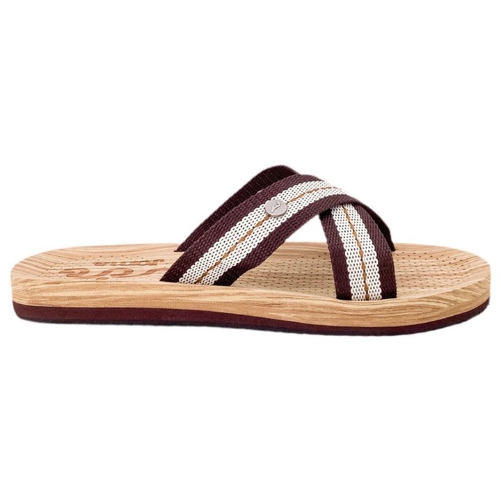 Slapi Joma S. Gomera, barbati, talpa usoara, culoare maro, material sintetic