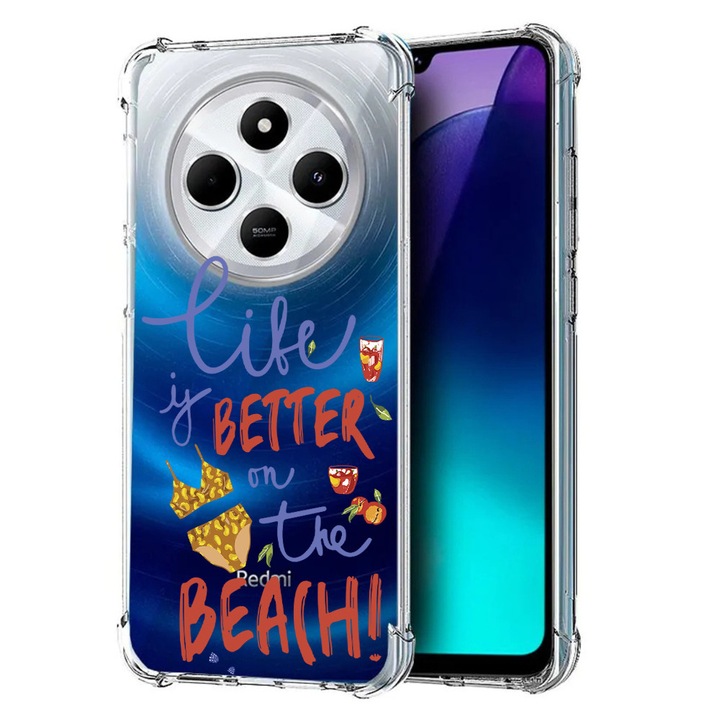 BestCase® Husa pentru Xiaomi Redmi 14C / Redmi 4A / Poco C75, Anti Shock 1.5MM, Beach, Protectie camera si ecran, 1913374 AS 1874