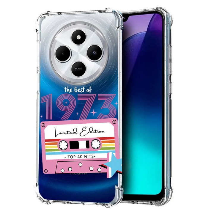 BestCase Anti Shock 1.5MM telefontok, kompatibilis modell Xiaomi Redmi 14C / Redmi 4A / Poco C75, Limited Edition - Best Of 1973 - Girl Style, Air Cushion Technology, 1913374 AS 1927