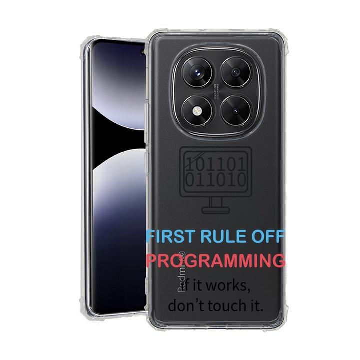 BestCase® Husa pentru Xiaomi Redmi Note 15 Pro Plus 5G cu Design IT First Rule, Anti Shock, Reinforced 4 Corners, 2078502 AS 1884