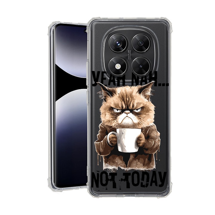 BestCase® Husa pentru Xiaomi Redmi Note 15 Pro Plus 5G cu Design Not Today, Anti Shock, Reinforced 4 Corners, 2078502 AS 1878