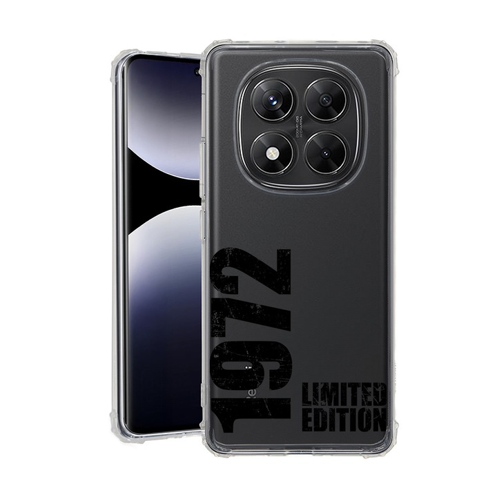 BestCase® Husa pentru Xiaomi Redmi Note 14 Pro Plus, Anti Shock 1.5MM, Limited Edition 1972, Protectie camera si ecran, 1938410 AS 1947