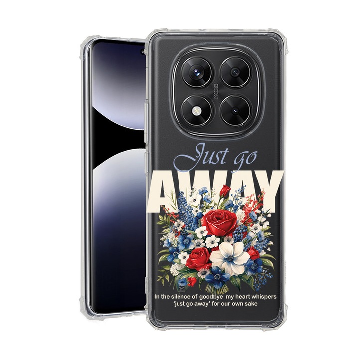 BestCase® Husa pentru Xiaomi Redmi Note 14 Pro 5G, Anti Shock 1.5MM, Just Go Away, Protectie camera si ecran, 1938409 AS 1864