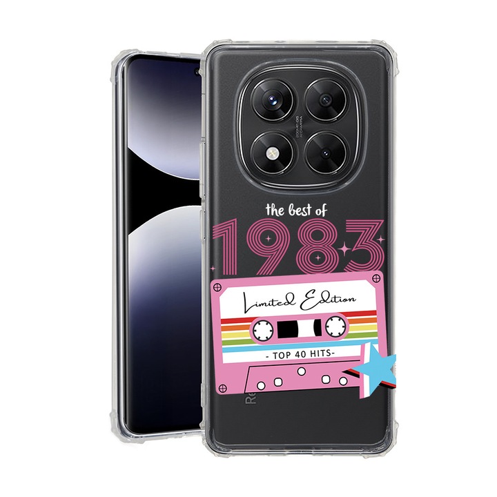 BestCase® Husa pentru Xiaomi Redmi Note 14 Pro Plus, Anti Shock 1.5MM, Limited Edition - Best Of 1983 - Girl Style, Protectie camera si ecran, 1938410 AS 1937
