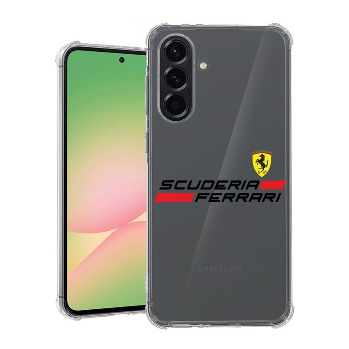 BestCase® Husa pentru Samsung Galaxy A55, Anti Shock 1.5MM, Ferrari Scuderia, Protectie camera si ecran, 1745010 AS 1886