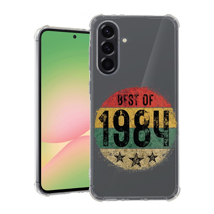 BestCase® Husa pentru Samsung Galaxy A55, Anti Shock 1.5MM, Best Of 1984, Protectie camera si ecran, 1745010 AS 1917
