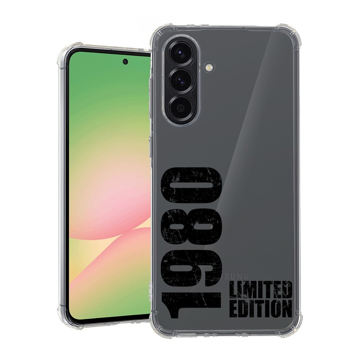 BestCase® Husa pentru Samsung Galaxy A55, Anti Shock 1.5MM, Limited Edition 1980, Protectie camera si ecran, 1745010 AS 1955