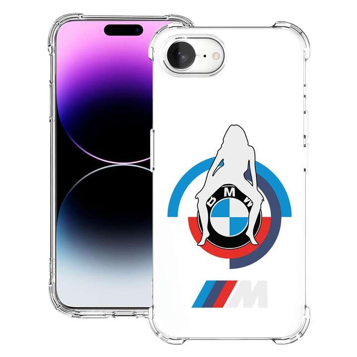 BestCase® Husa pentru Apple iPhone 16e, Anti Shock 1.5MM, BMW M Power, Protectie camera si ecran, 1988231 AS 1843