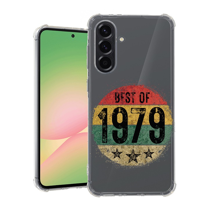 BestCase® Husa pentru Samsung Galaxy A55, Anti Shock 1.5MM, Best Of 1979, Protectie camera si ecran, 1745010 AS 1912