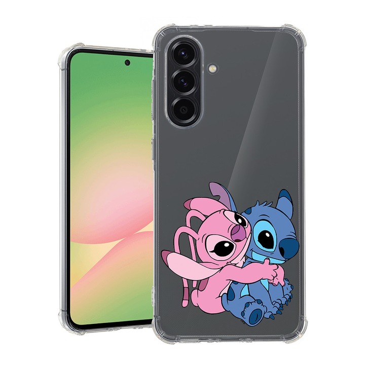BestCase® Husa pentru Samsung Galaxy A56, Anti Shock 1.5MM, Angel Hugging Stitch, Protectie camera si ecran, 1926361 AS 1842