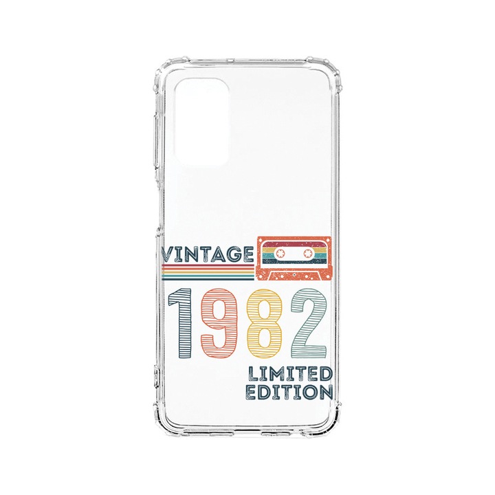BestCase Anti Shock 1.5MM telefontok, kompatibilis modell Samsung Galaxy A33 5G, Limited Edition 1982 - Vintage Tape, Air Cushion Technology, 1118471 AS 1978
