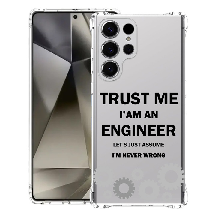 BestCase® Husa Anti Shock 1.5mm Compatibila cu Samsung Galaxy S26 Ultra, I'm an engineer, Reinforced 4 Corners, 3128363 AS 1841