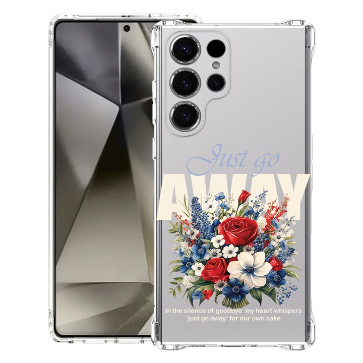 BestCase® Husa pentru Samsung Galaxy S23 Ultra, Anti Shock 1.5MM, Just Go Away, Protectie camera si ecran, 1399746 AS 1864