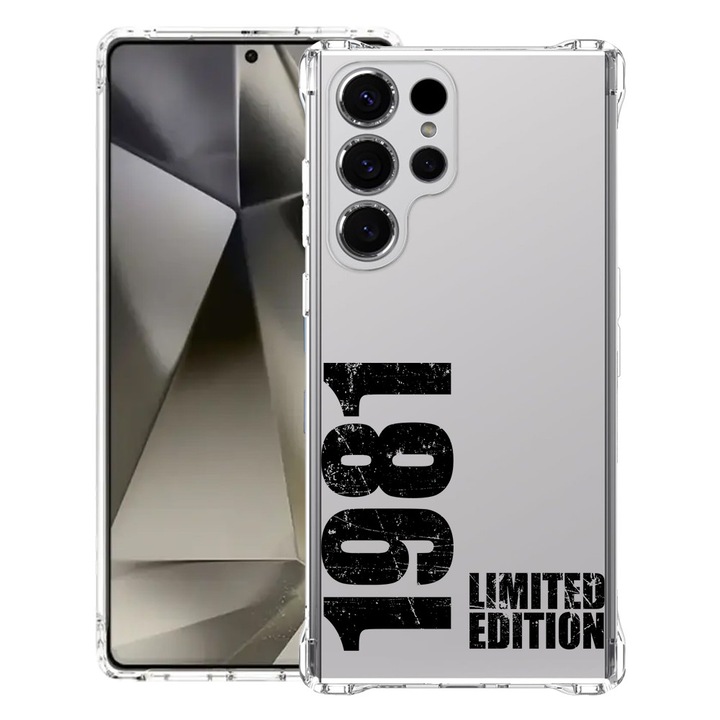 BestCase® Husa pentru Samsung Galaxy S23 Ultra, Anti Shock 1.5MM, Limited Edition 1981, Protectie camera si ecran, 1399746 AS 1956