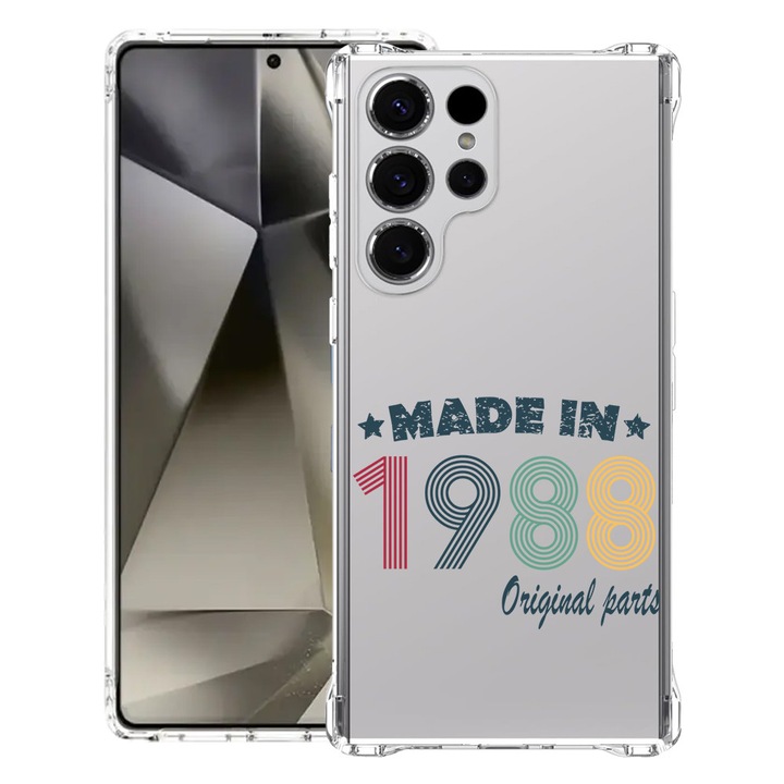 BestCase® Husa pentru Samsung Galaxy S23 Ultra, Anti Shock 1.5MM, Original Parts - Made In 1988, Protectie camera si ecran, 1399746 AS 2005