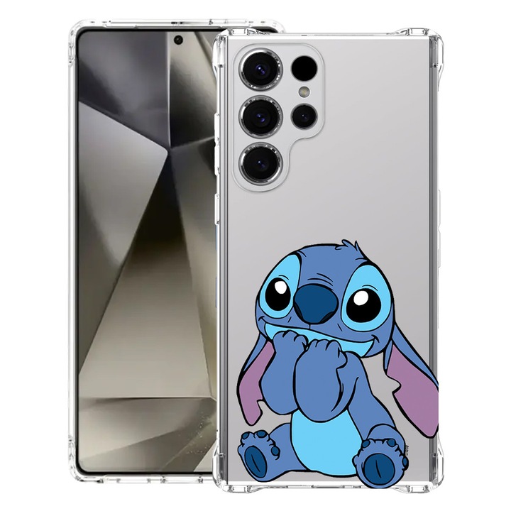BestCase® Husa pentru Samsung Galaxy S23 Ultra, Anti Shock 1.5MM, Adorable Stitch, Protectie camera si ecran, 1399746 AS 1840