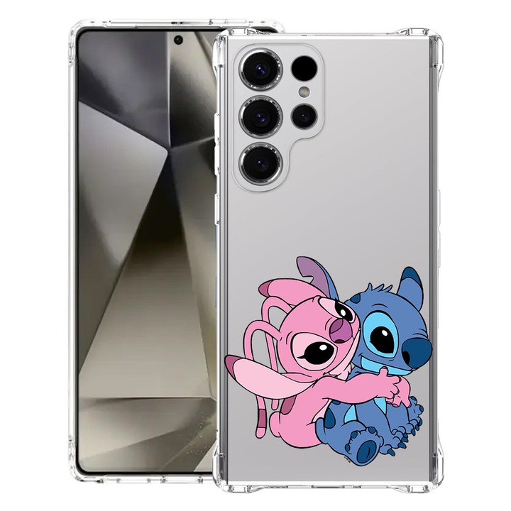 Силиконов калъф BestCase за Samsung Galaxy S22 Ultra, Angel Hugging Stitch, Air-Cushion Technology, 1.5MM Anti Shock, 1673027 AS 1842