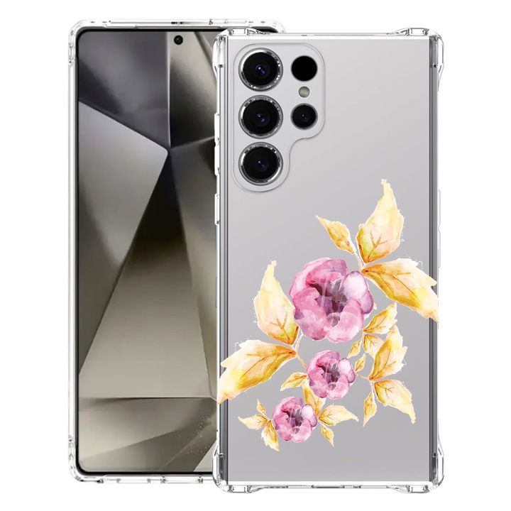Силиконов калъф BestCase за Samsung Galaxy S22 Ultra, Pastel Flowers, Air-Cushion Technology, 1.5MM Anti Shock, 1673027 AS 1893