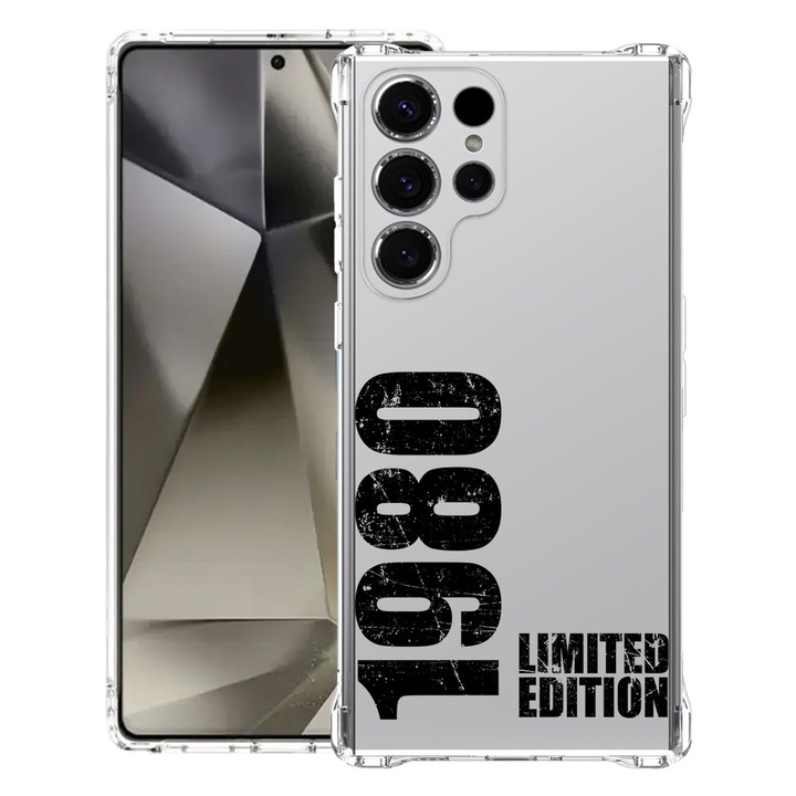 BestCase® Husa pentru Samsung Galaxy S23 Ultra, Anti Shock 1.5MM, Limited Edition 1980, Protectie camera si ecran, 1399746 AS 1955