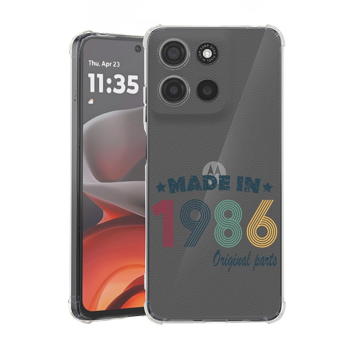 BestCase® Husa Anti Shock pentru Motorola Moto G86 cu Design Original Parts 1986, 2052061 AS 2003