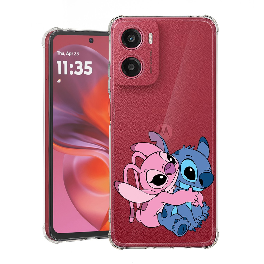 BestCase® Husa pentru Motorola Moto G05, Anti Shock 1.5MM, Angel Hugging Stitch, Protectie camera si ecran, 1926357 AS 1842