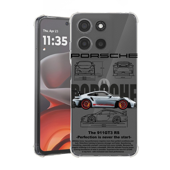 BestCase® Husa Anti Shock pentru Motorola Moto G86 cu Design Porsche, 2052061 AS 1883