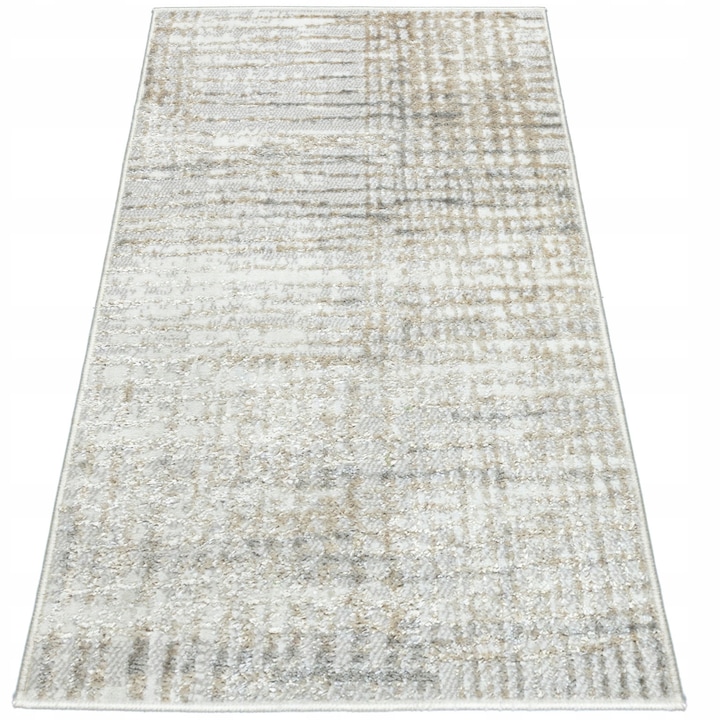 Килим, E-Floor, Venetia, 67 см х 120 см, бежов, полиестер, съвместим с подово отопление, сертифициран по Oeko-Tex, леко износен модел