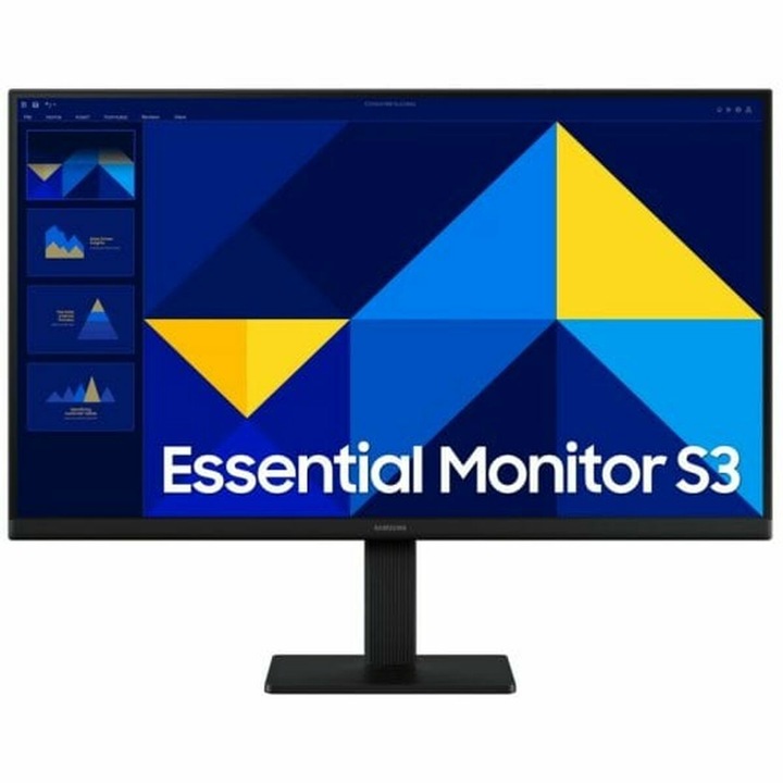 Monitor Samsung LS24D302GAUXEN 24" Full HD, IPS, 5 ms, 178º, VESA, Flicker Free, HDMI/VGA, negru, ideal pentru birou si utilizare profesionala