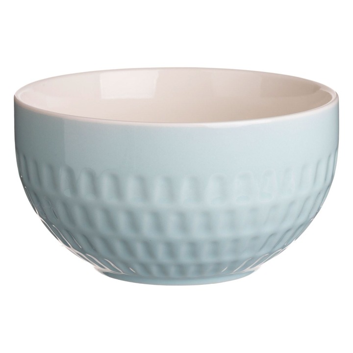 Bol, din portelan, 630 ml, albastru