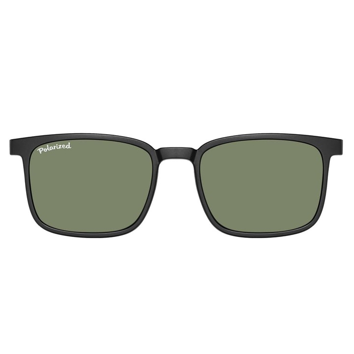 Ochelari polariati Sunoptic, model MC97, UV400, negru/zielony, set complet