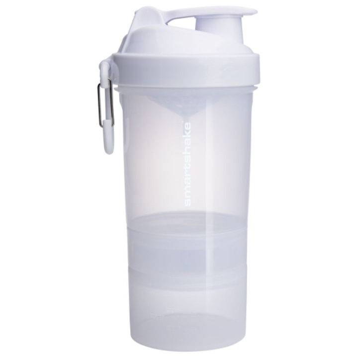 Shaker inteligent SmartShake 2Go, alb pur, 600 ml