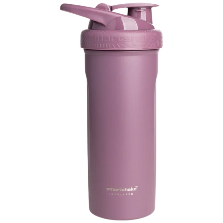 Shaker inteligent SmartShake din otel izolat, culoare pruna, roz, 750 ml