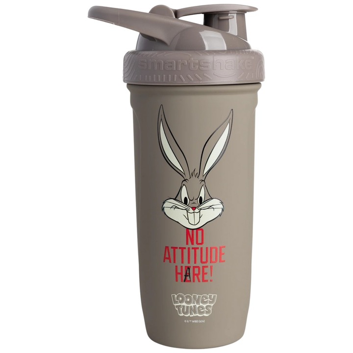 Shaker SmartShake Smart Reforce din otel inoxidabil, model Bugs Bunny, 900 ml