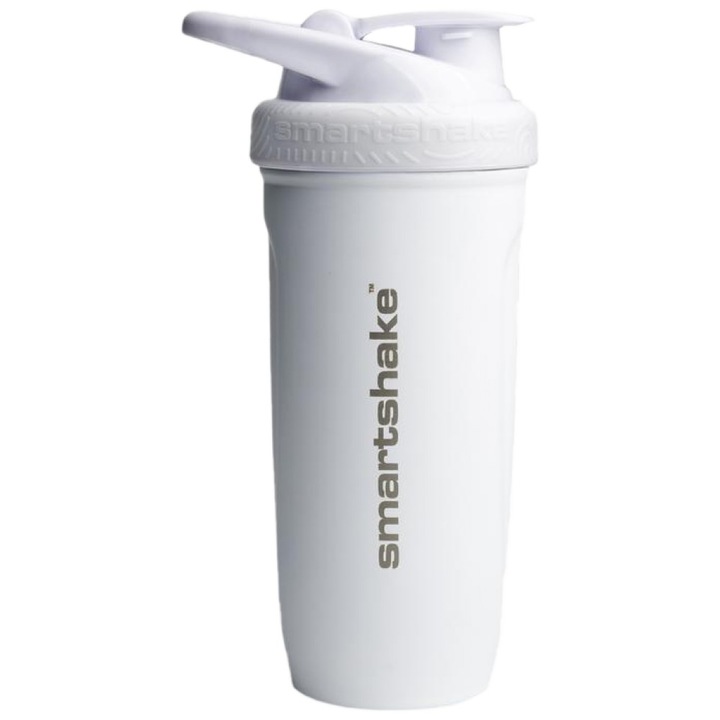 Shaker SmartShake Smart Reforce din otel inoxidabil, alb, 900 ml