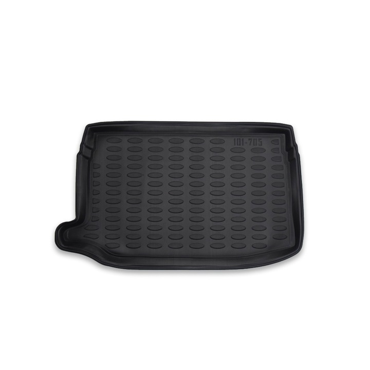 Prémium tálcás csomagtartó szőnyeg, kifejezetten a Volkswagen Polo MK5 magasított csomagtartójához, ferdehátú 2009-2017.