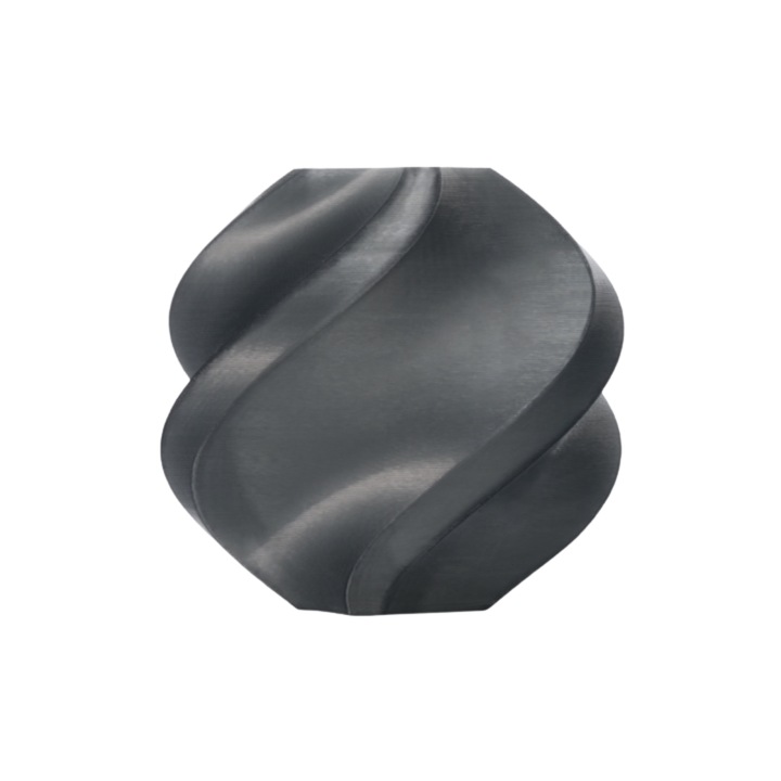 Filament Bambu Lab PC 1.75mm, bobina 1kg, Negru Transparent