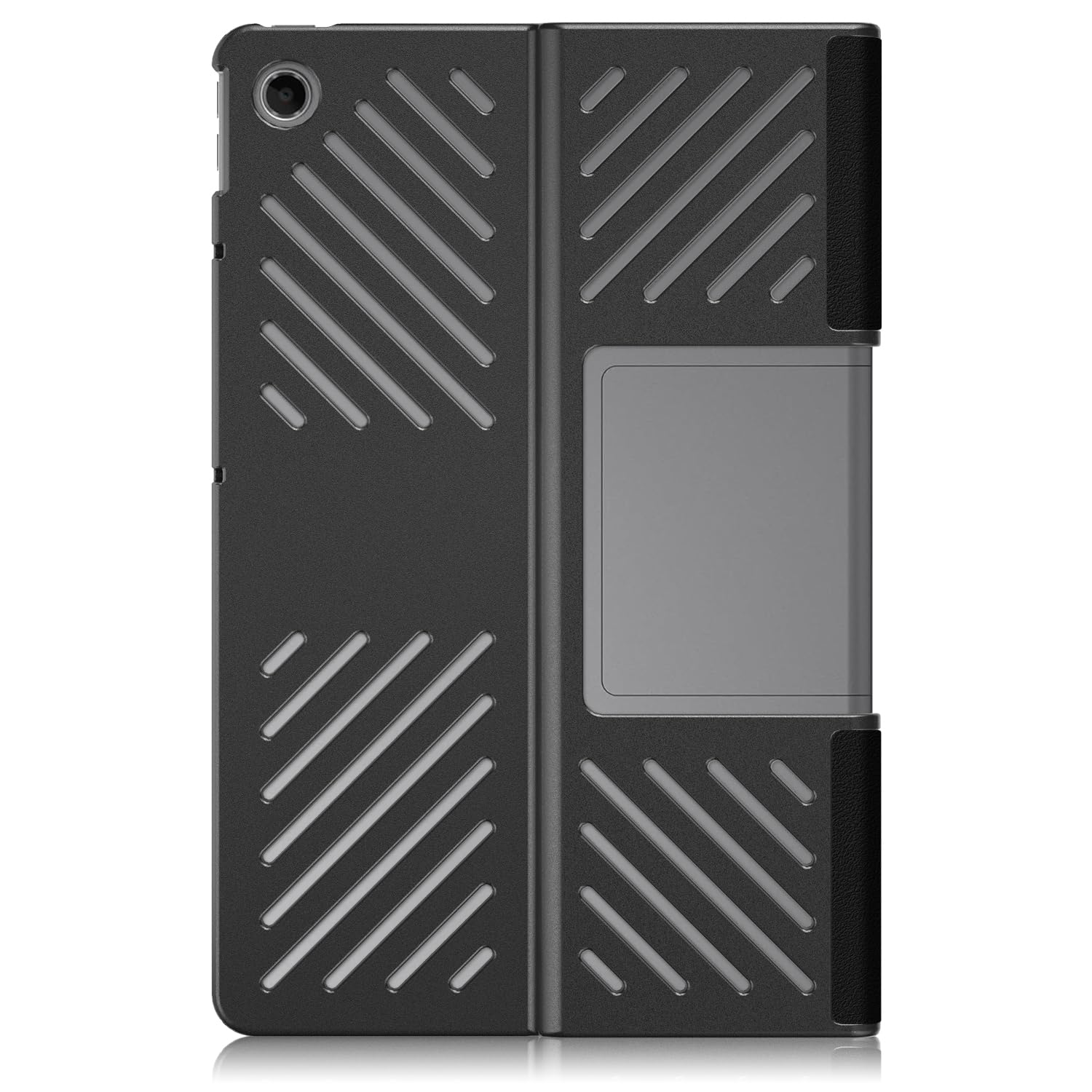 Husa pentru Lenovo Tab Plus 11.5, flexibila, carcasa ultra-subtire cu spate vertical, protectie 360, OUYLAF, negru